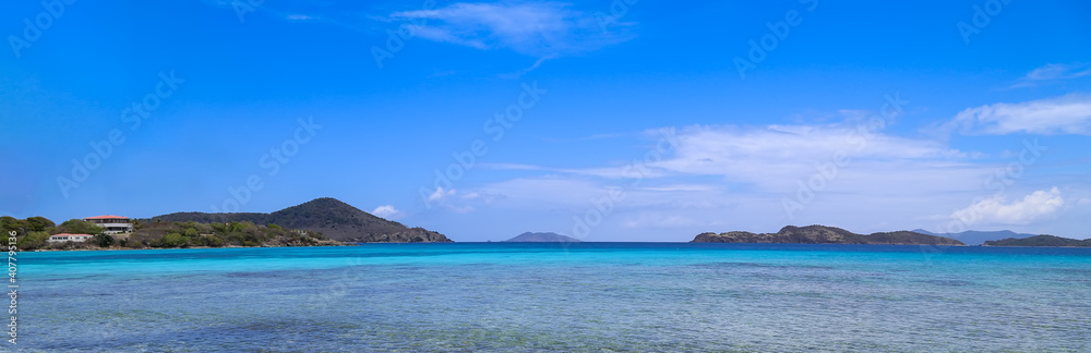 Famous Caribbean Sapphire beach on Saint Thomas island near Charlotte Amalie bay. Famous Caribbean Sapphire beach on Saint Thomas island near Charlotte Amalie bay.