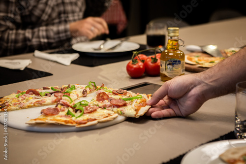 Fototapeta Naklejka Na Ścianę i Meble -  Pizza