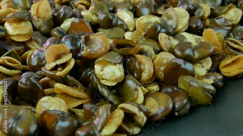 The Snacks Broad Beans Fried  footage for food content