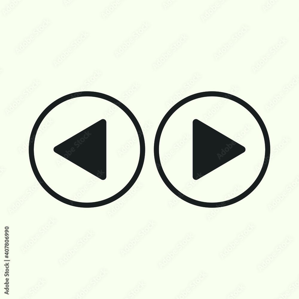 Play button icon in trendy flat style isolated on grey background. Play symbol for your web site design, logo, app, UI. Vector illustration Play button icon in trendy flat style isolated on grey background. Play symbol for your web site design, logo, app, UI. Vector illustration
