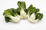Bok choy or Mini bok choy , Chinese vegetables on white isolated background