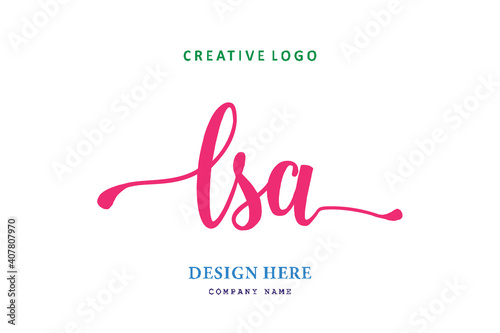 LSA lettering logo is simple, easy to understand and authoritative