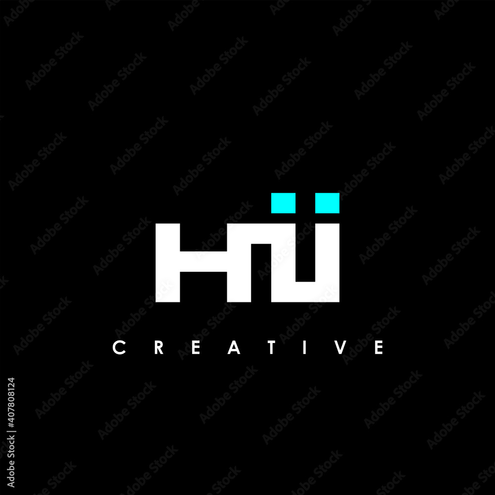 Obraz premium HII Letter Initial Logo Design Template Vector Illustration