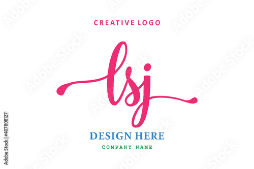 LSJ lettering logo is simple, easy to understand and authoritative