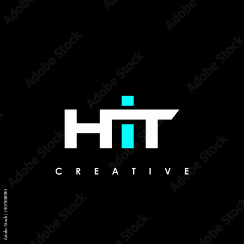 HIT Letter Initial Logo Design Template Vector Illustration