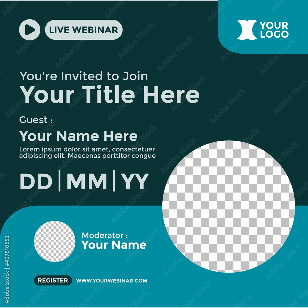 Webinar Poster Design for Social Media. Webinar Event Poster Webinar Poster Design for Social Media. Webinar Event Poster