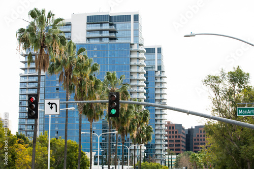 Daytime skyline view of downtown Santa Ana, California, USA. photo