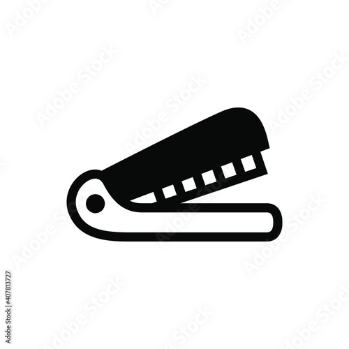Office stapler icon vector graphic illustration