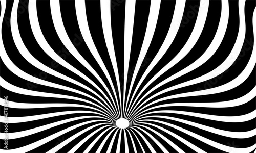 stock illustration black white design pattern background with optical illusion abstract geometrical background part 1