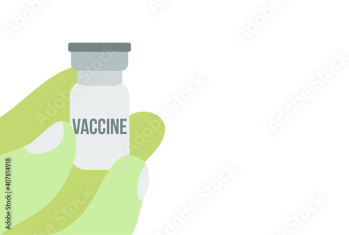 vector of vaccine bottle for coronavirus