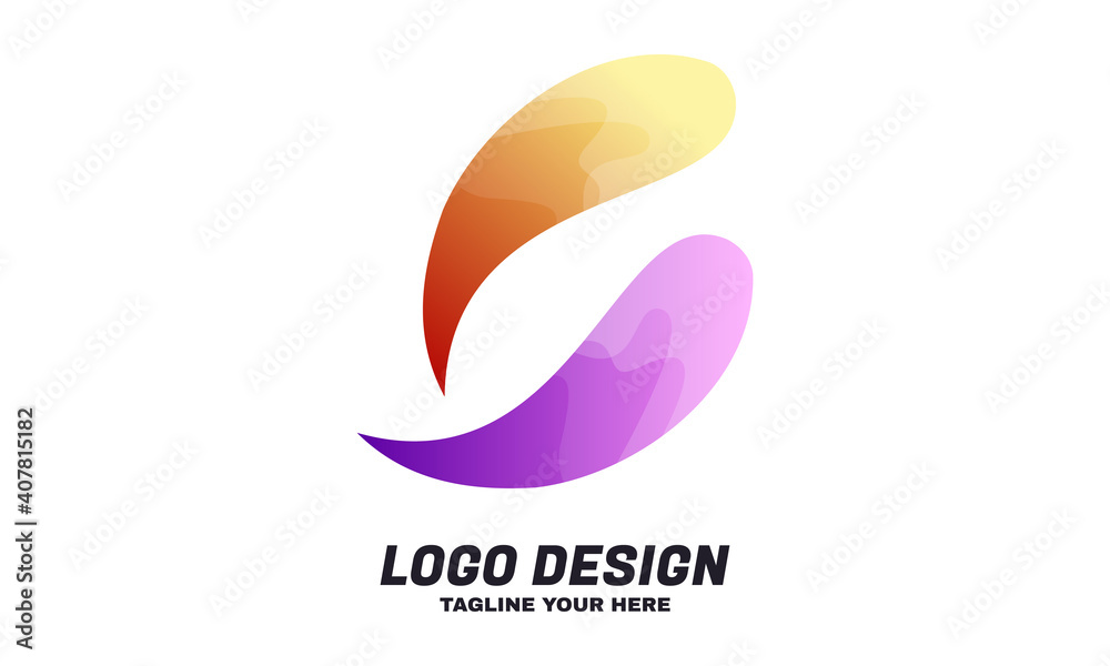 stock vector colorful abstract swirl paisley company logo design template ideas vector best for identity