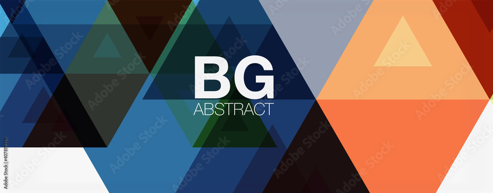 Mosaic triangle pattern abstract background for cover, banner, flyer and poster and other template Mosaic triangle pattern abstract background for cover, banner, flyer and poster and other template