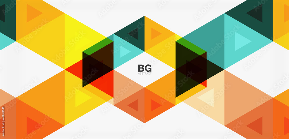 Mosaic triangle pattern abstract background for cover, banner, flyer and poster and other template Mosaic triangle pattern abstract background for cover, banner, flyer and poster and other template