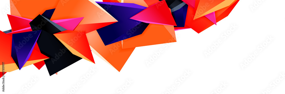 Triangle mosaic abstract background, 3d triangular low poly shapes. Geometric vector illustration for covers, banners, flyers and posters and other Triangle mosaic abstract background, 3d triangular low poly shapes. Geometric vector illustration for covers, banners, flyers and posters and other