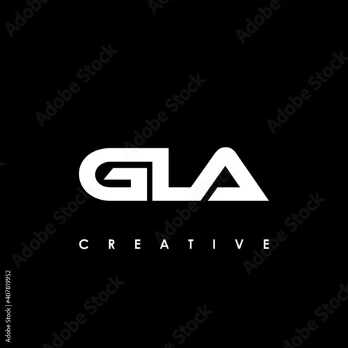 GLA Letter Initial Logo Design Template Vector Illustration