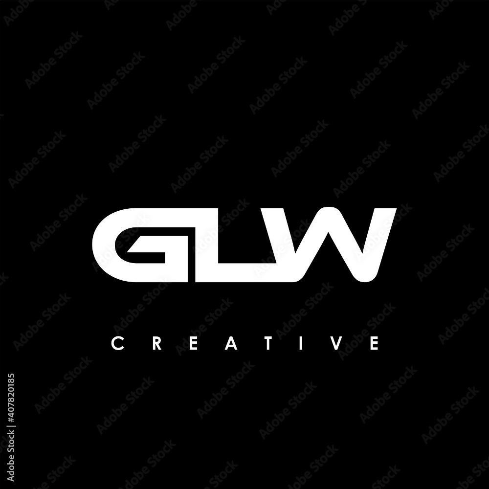 GLW Letter Initial Logo Design Template Vector Illustration