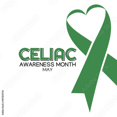 vector graphic of celiac awareness month good for celiac awareness month celebration. flat design. flyer design.flat illustration.