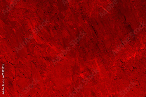 Dark red stucco wall