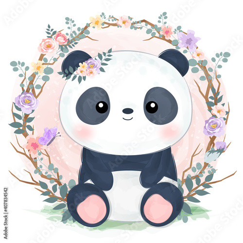adorable animal illustration for personal project,background, invitation, wallpaper and many more