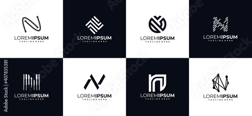 Abstract logo N collection