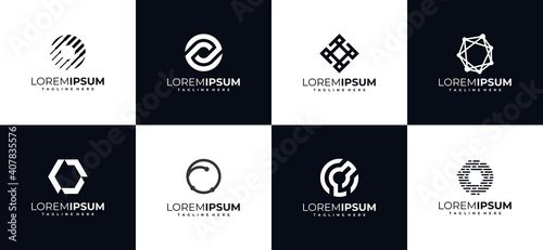 Abstract logo letter o logo