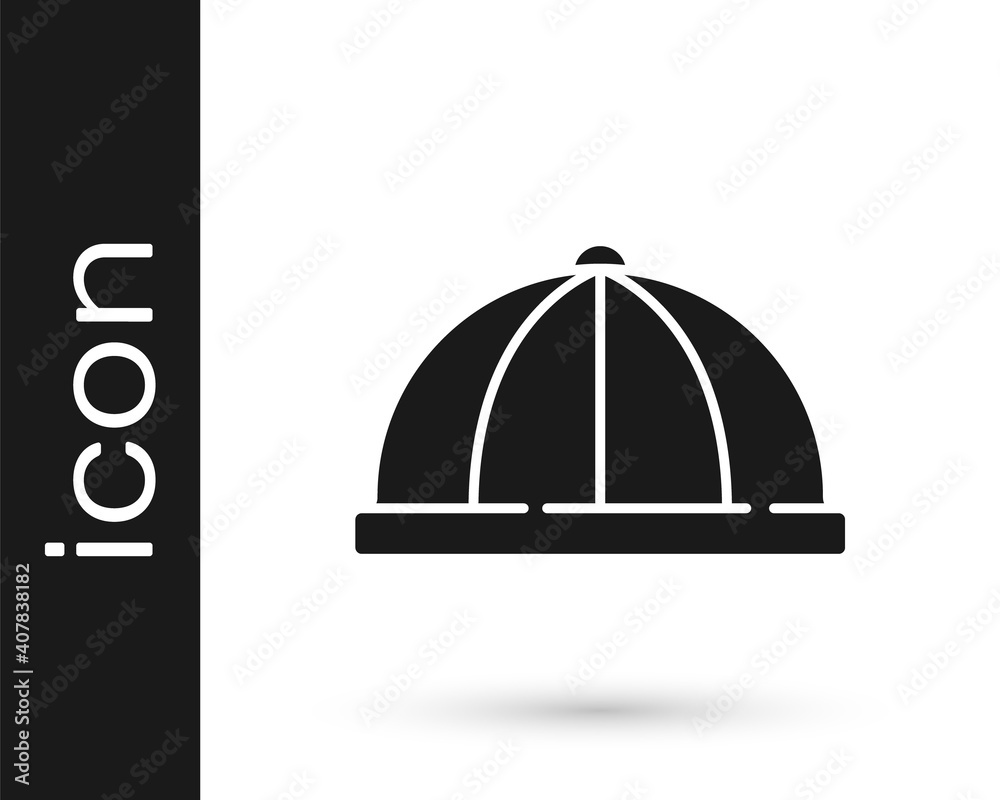 Black Baby hat icon isolated on white background. Vector. Black Baby hat icon isolated on white background. Vector.