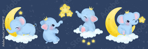 adorable animal illustration for personal project,background, invitation, wallpaper and many more