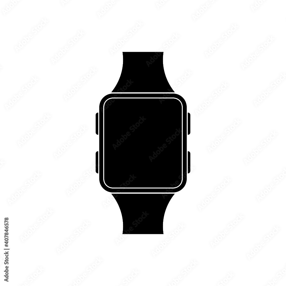 Smartwatch, Smart watch icon isolated on white background