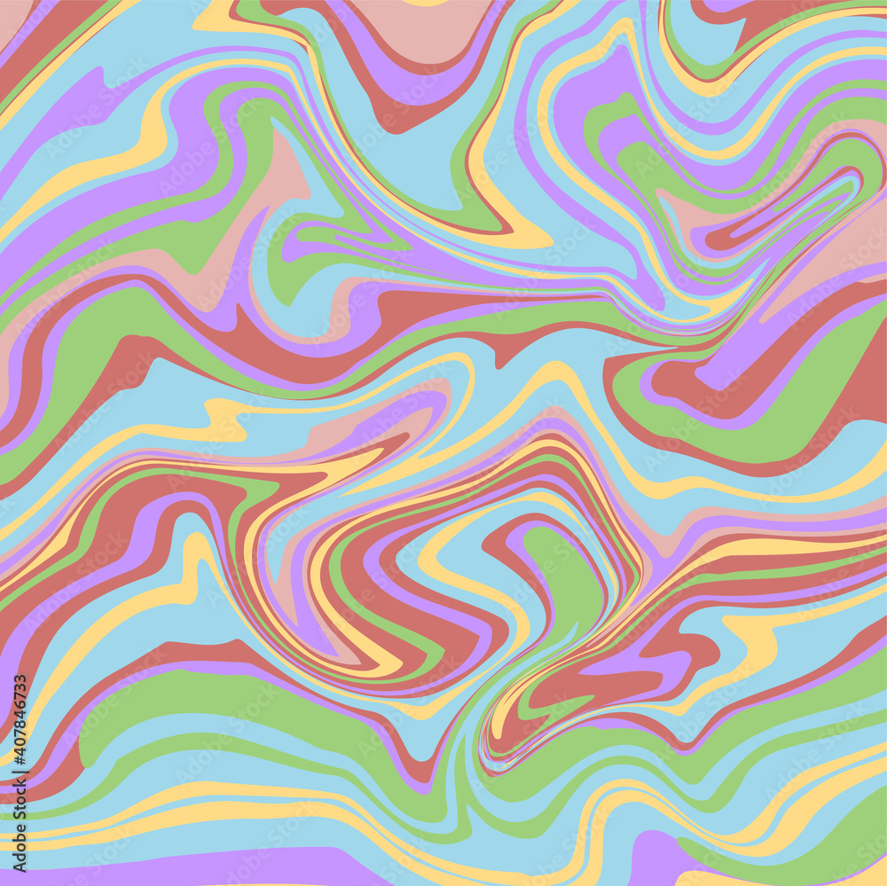 Obraz premium Vector illustration. Marble texture. Splash of paint. Colorful liquid.