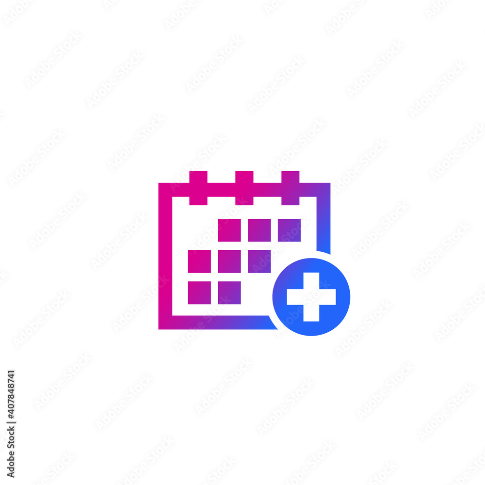 Fototapeta premium medical appointment, schedule vector icon