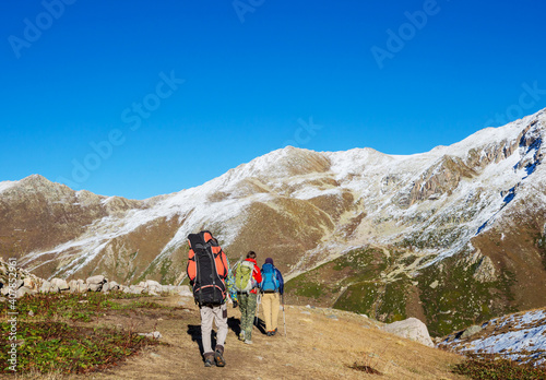 People in the hike