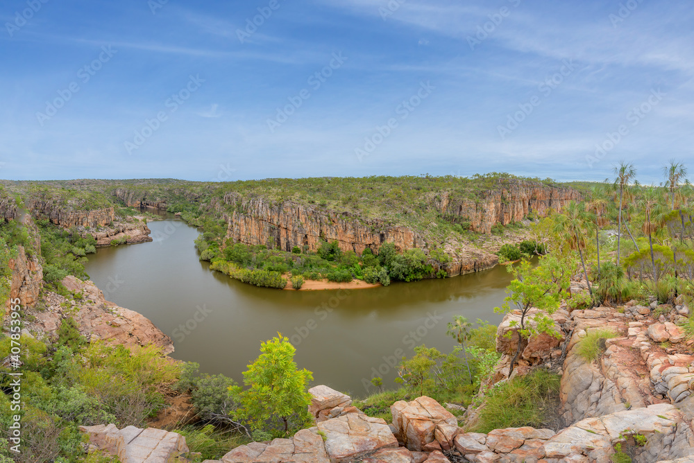 The Nitmiluk National Park and Katherine River, Northern Territory, Australia.
