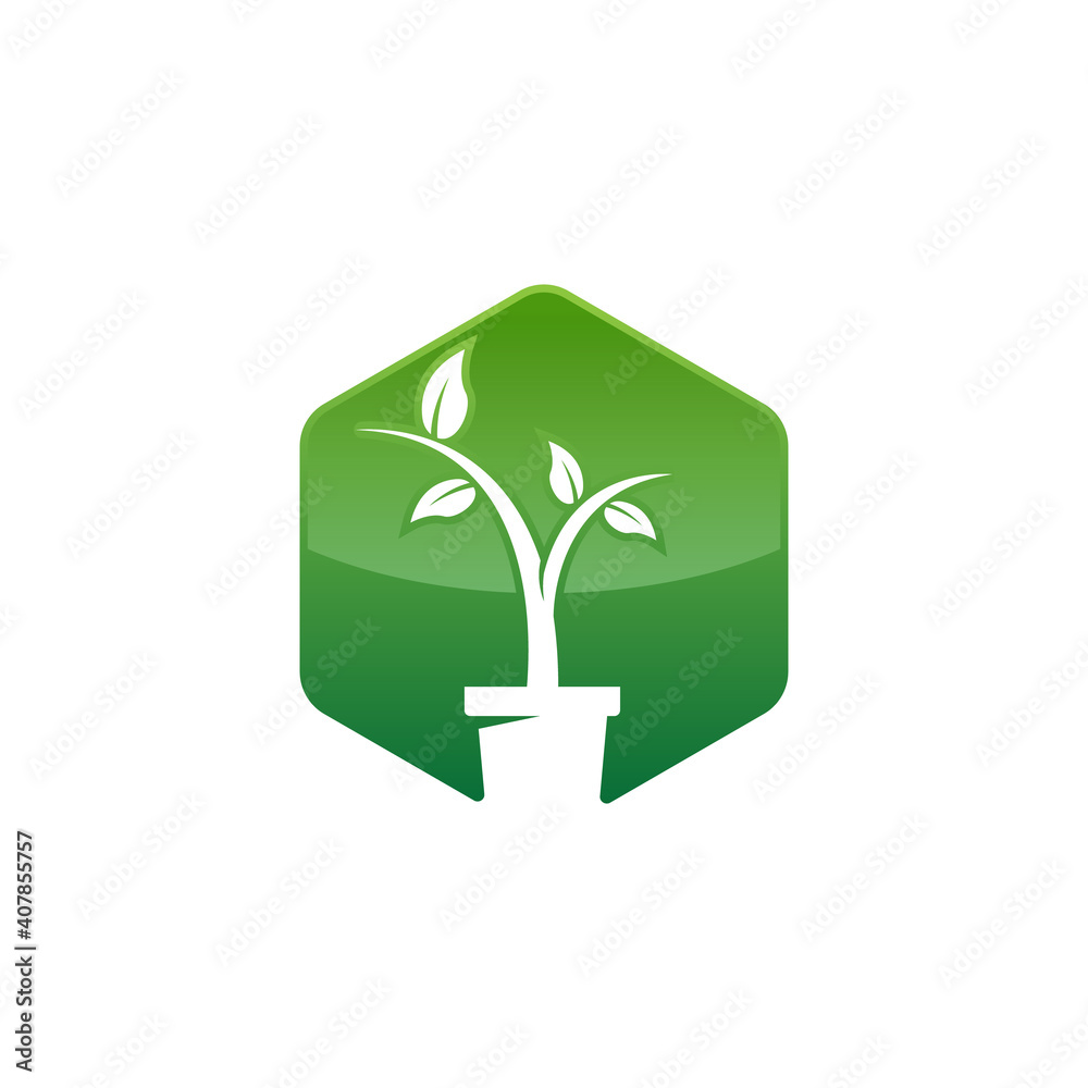 Landscape logo vector design image Landscape logo vector design image