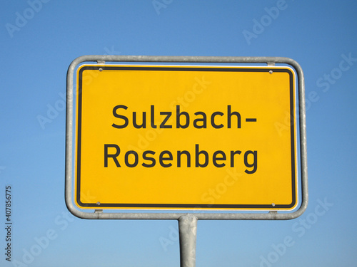 Ortsschild Sulzbach-Rosenberg photo