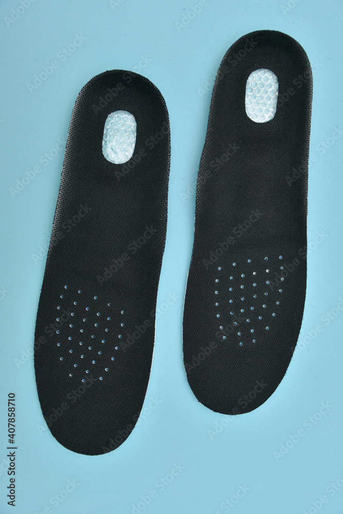 black insoles with ventilation holes, detail black insoles with ventilation holes, detail