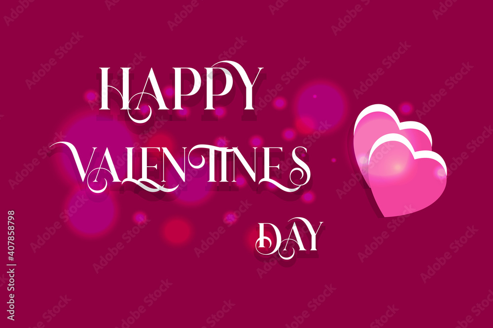 illustration of happy valentines day text background with heart shapes  style creative new design for valentines day greeting cards banners posters backgrounds.

