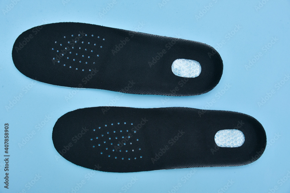 black insoles with ventilation holes, detail black insoles with ventilation holes, detail