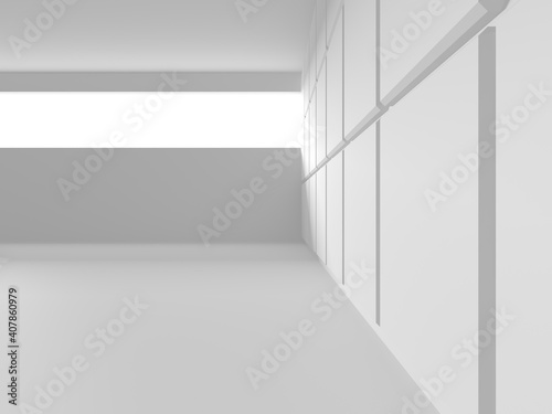 Abstract White Architecture Design Concept