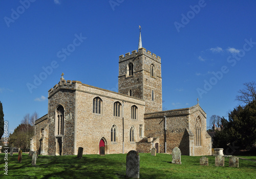 St Mary's Church, Fowlmere, Cambridgeshire, England