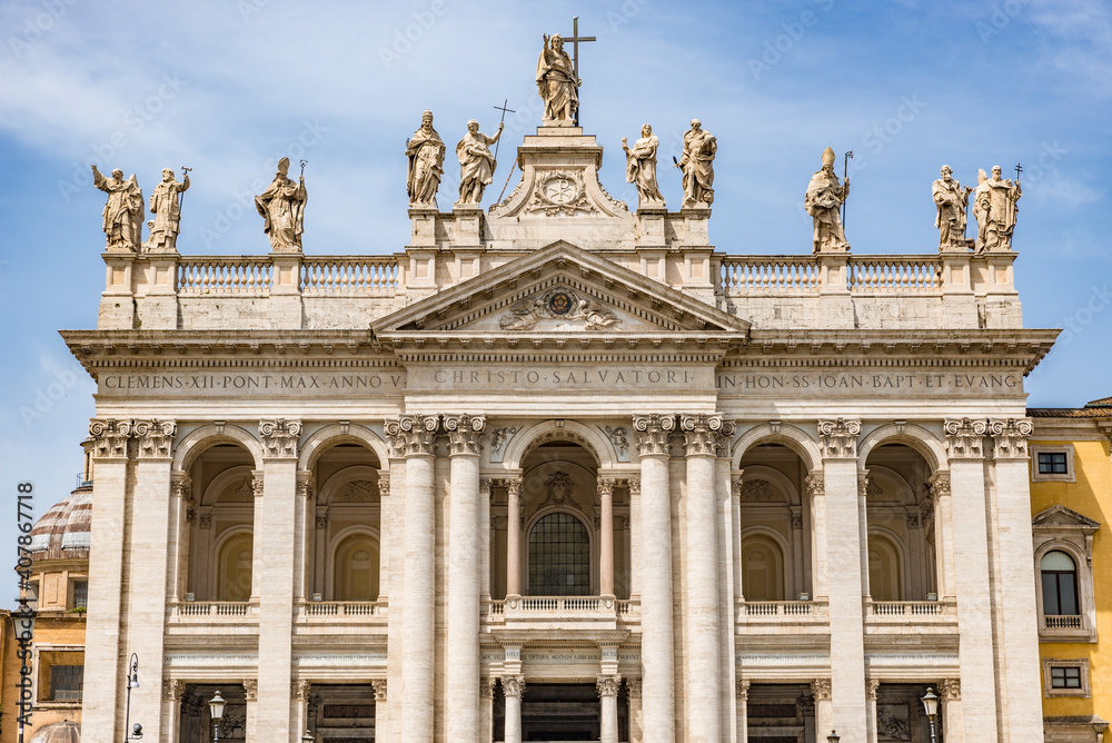 Archbasilica of Saint John Lateran (Basilica di San Giovanni in Laterano) in Rome, Italy