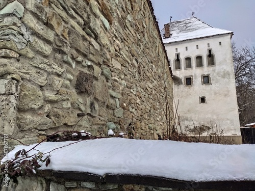 Romania, Bistrita, 2021 January,Bistritz,Coopers Tower- Turnul Dogarilor 
 photo