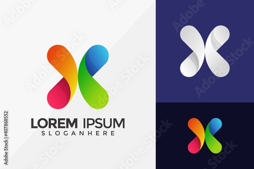 Colorfull Brand Identity Logo Design Template  Modern Logo Designs Vector Illustration Template
