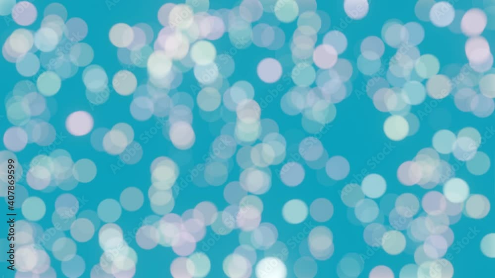 Abstract bokeh background animation, blurry colorful circles glittering on blue, 4K interesting animation. Abstract bokeh background animation, blurry colorful circles glittering on blue, 4K interesting animation.