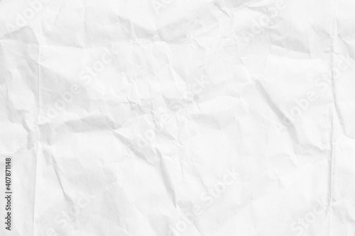 White paper sheet texture background with crumpled wrinkled and rough pattern  empty blank paper page material for any design