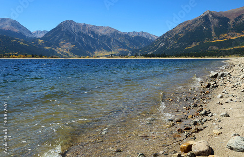 Rinker Peak and Twin Lakes - Rocky Mountains, Colorado photo