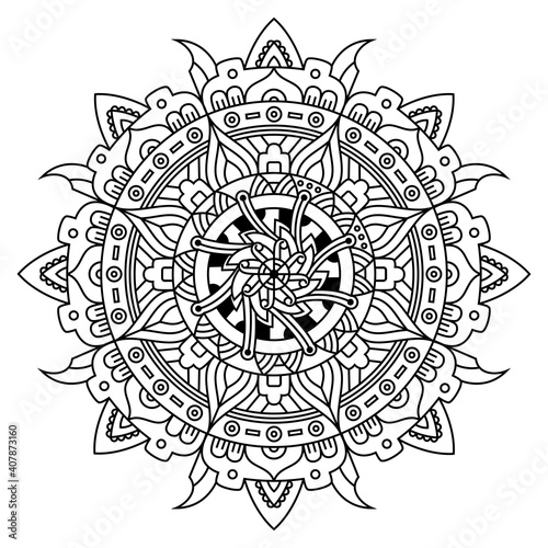 Creative luxury of mandala illustration
