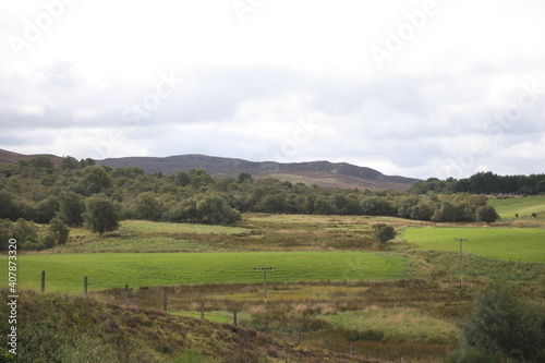 Scotland landscape in the summer