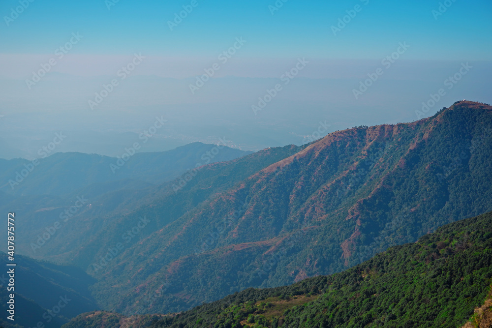 view from the mountain of mussoorie