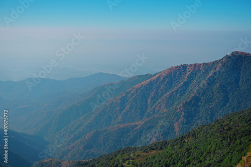 view from the mountain of mussoorie