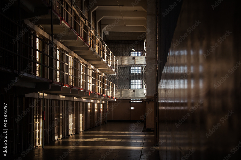 Ταπετσαρία Interior of the legendary Alcatraz Prison, on an island near San Francisco, the